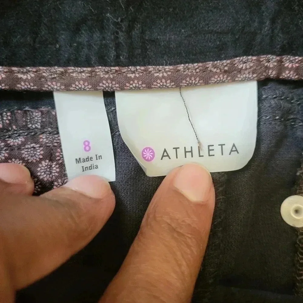 Athleta Roseville Flint Dark Grey Velvet Mini Skirt(8)